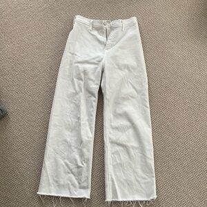 High waisted, Wide leg denim